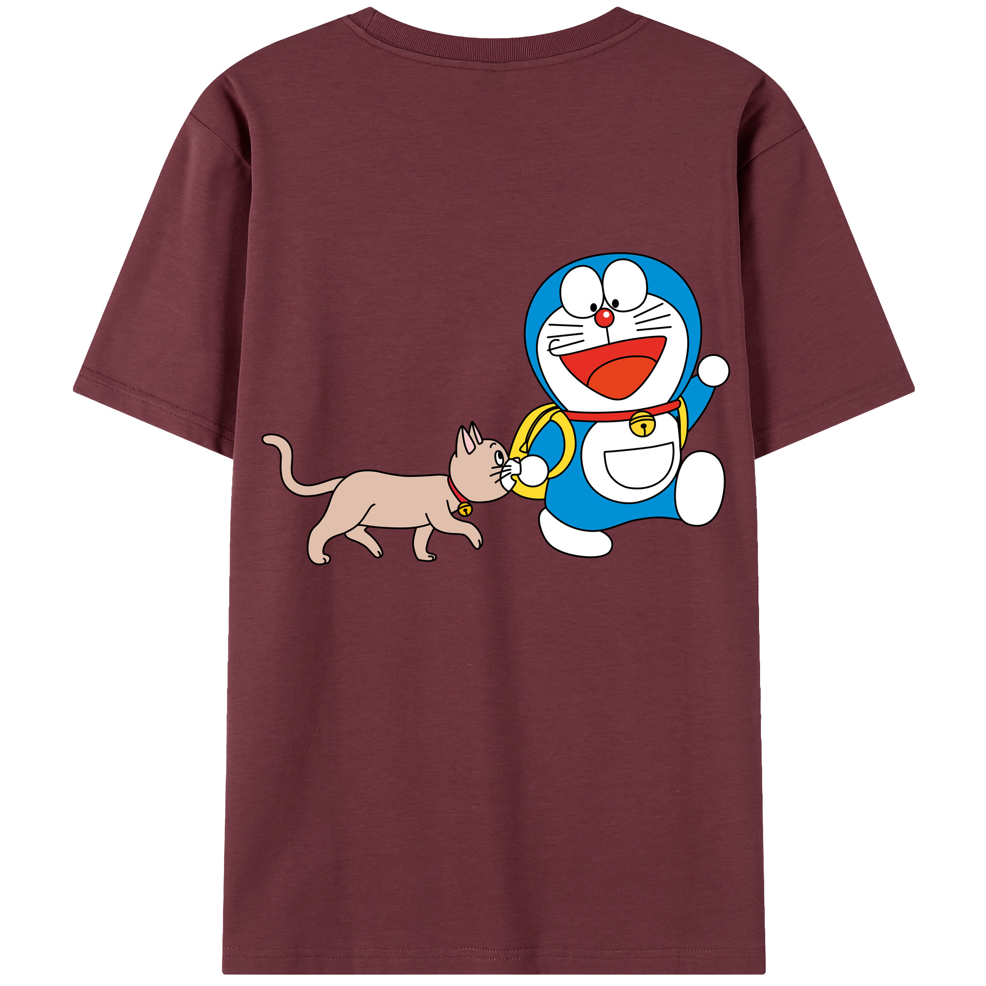 （画像用） ドラえもん Doraemon 綿100％半袖Tシャツ（背面プリント）